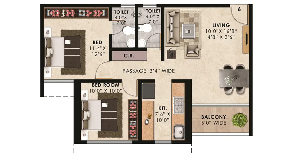 Shiv Sai Paradise Majiwada Floor Plans